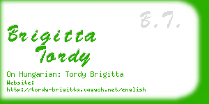 brigitta tordy business card